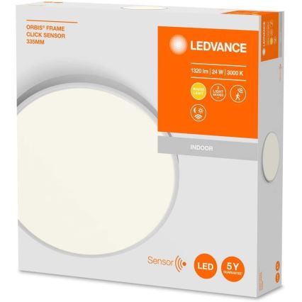 Ledvance - LED stropna svjetiljka s senzorom ORBIS LED/24W/230V 3000K