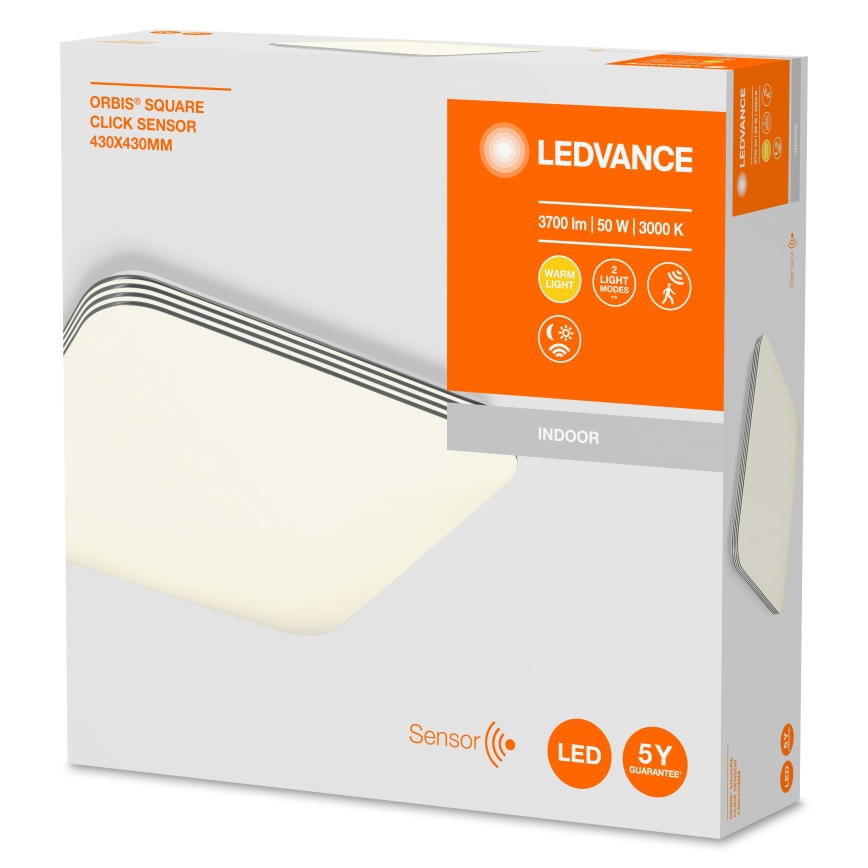 Ledvance - LED Stropna svjetiljka sa senzorom ORBIS LED/50W/230V 3000K