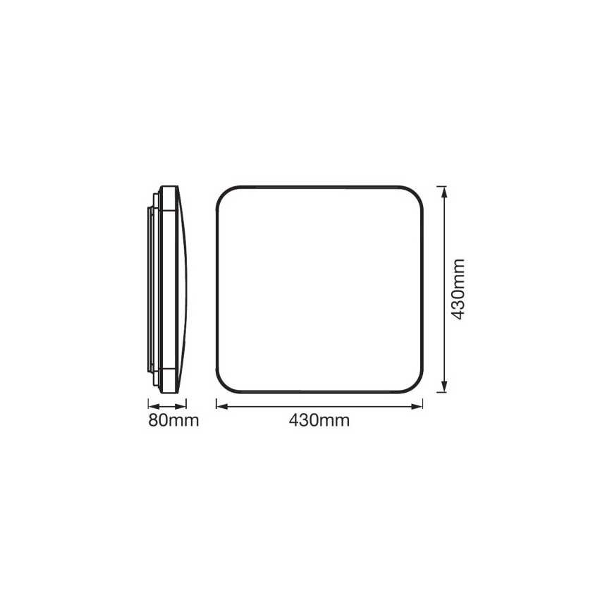Ledvance - LED Stropna svjetiljka sa senzorom ORBIS LED/50W/230V 3000K