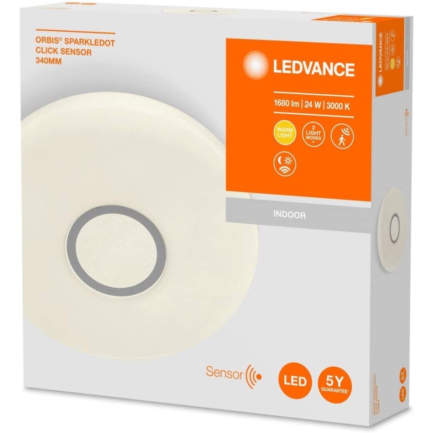 Ledvance - LED Stropna svjetiljka sa senzorom SPARKLEDOT LED/24W/230V