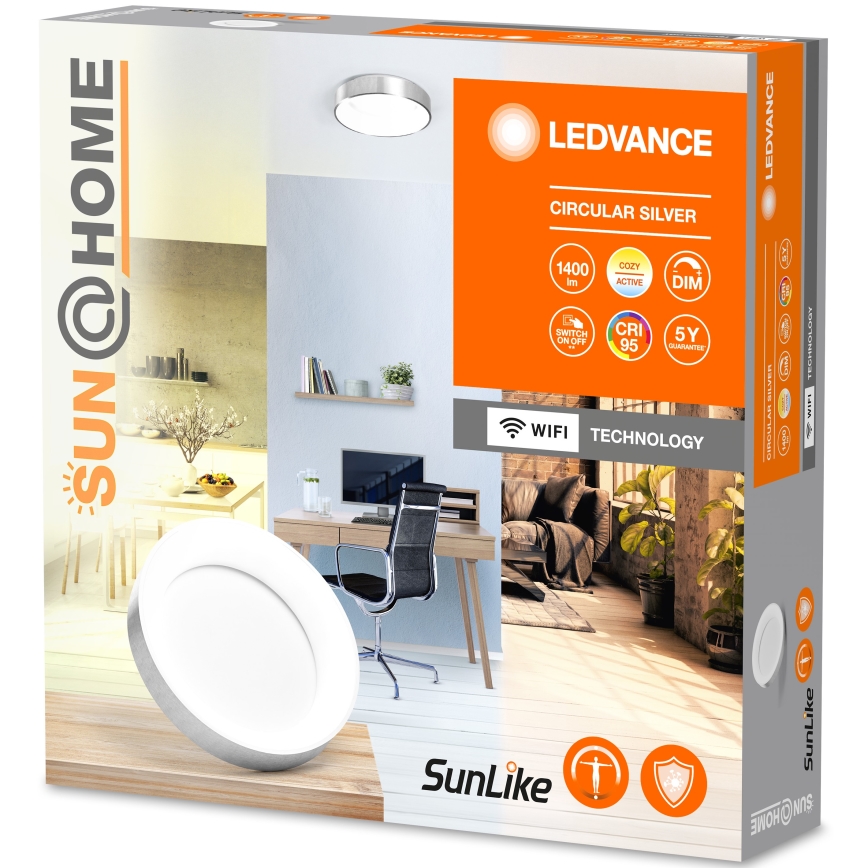 Ledvance-LED Dimmabilno stropno svjetlo SUN@HOME CIRCULAR LED/18,5W/230V Wi-Fi