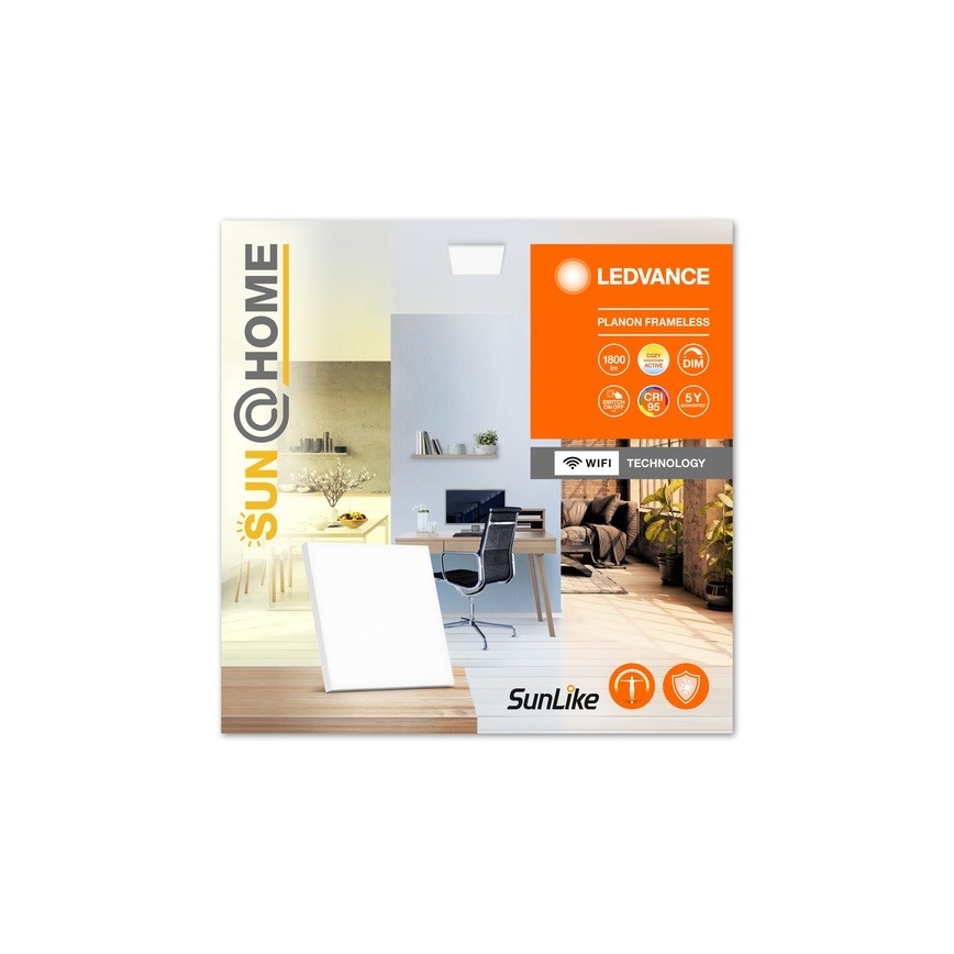 Ledvance - LED stropna svjetiljka s prigušivanjem SUN@HOME LED/20W/230V 2200-5000K CRI 95 Wi-Fi