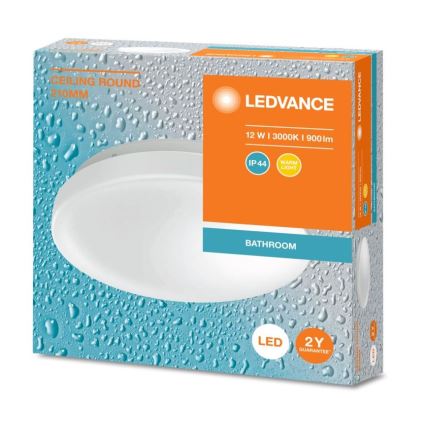 Ledvance - LED Stropna svjetiljka za kupaonicu CEILING ROUND LED/12W/230V 3000K IP44