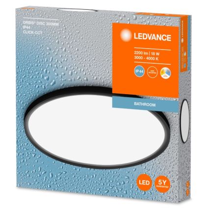 Ledvance - LED Stropna svjetiljka za kupaonicu DISC LED/18W/230V 3000/4000K IP44