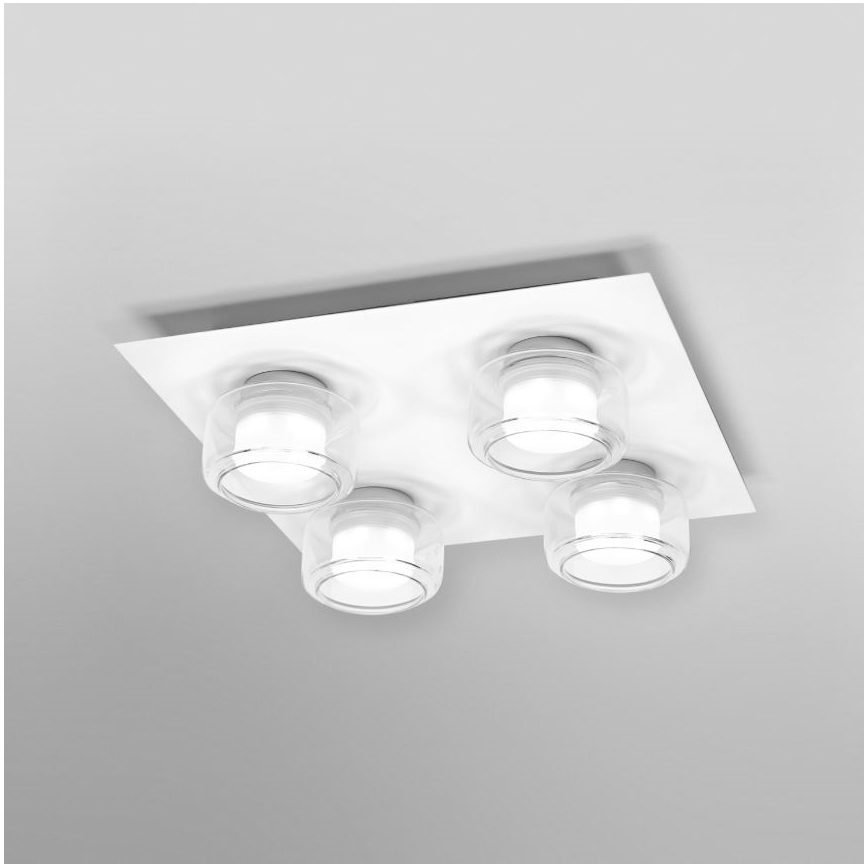 Ledvance - LED Stropna svjetiljka za kupaonicu ORBIS FLAME 4xLED/5,5W/230V 3000/4000K IP44 bijela