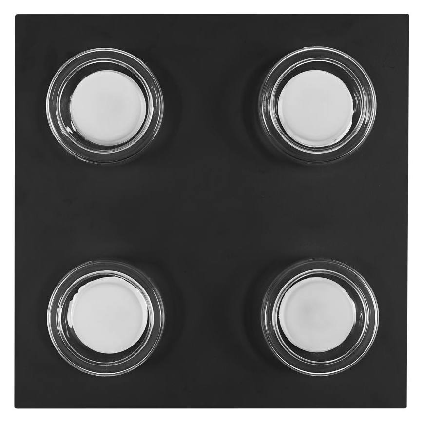 Ledvance - LED Stropna svjetiljka za kupaonicu ORBIS FLAME 4xLED/5,5W/230V 3000/4000K IP44 crna