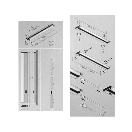 Ledvance - LED Svjetiljka ispod kuhinjskih ormarića TURN LED/6W/230V