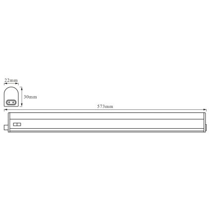 Ledvance - LED Svjetiljka ispod ormarića BATTEN LED/8W/230V