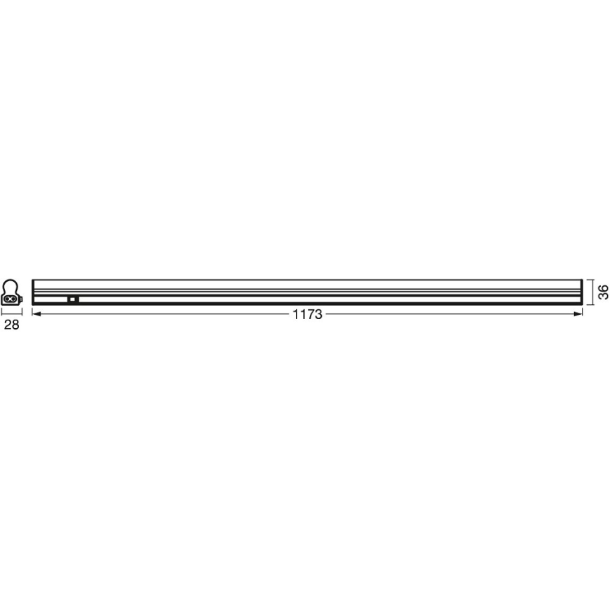 Ledvance - LED podžbukna svjetiljka sa senzorom BATTEN LED/14W/230V 120 cm