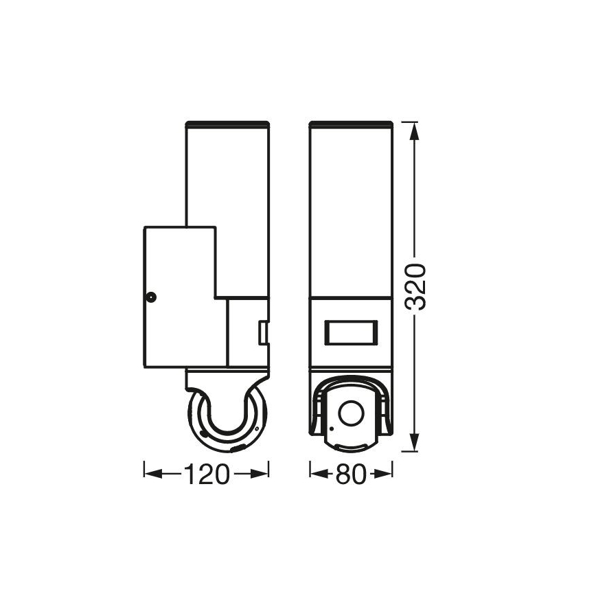 Ledvance - LED Prigušiva vanjska zidna svjetiljka sa senzorom i kamerom SMART+ LED/16W/230V Wi-Fi IP44