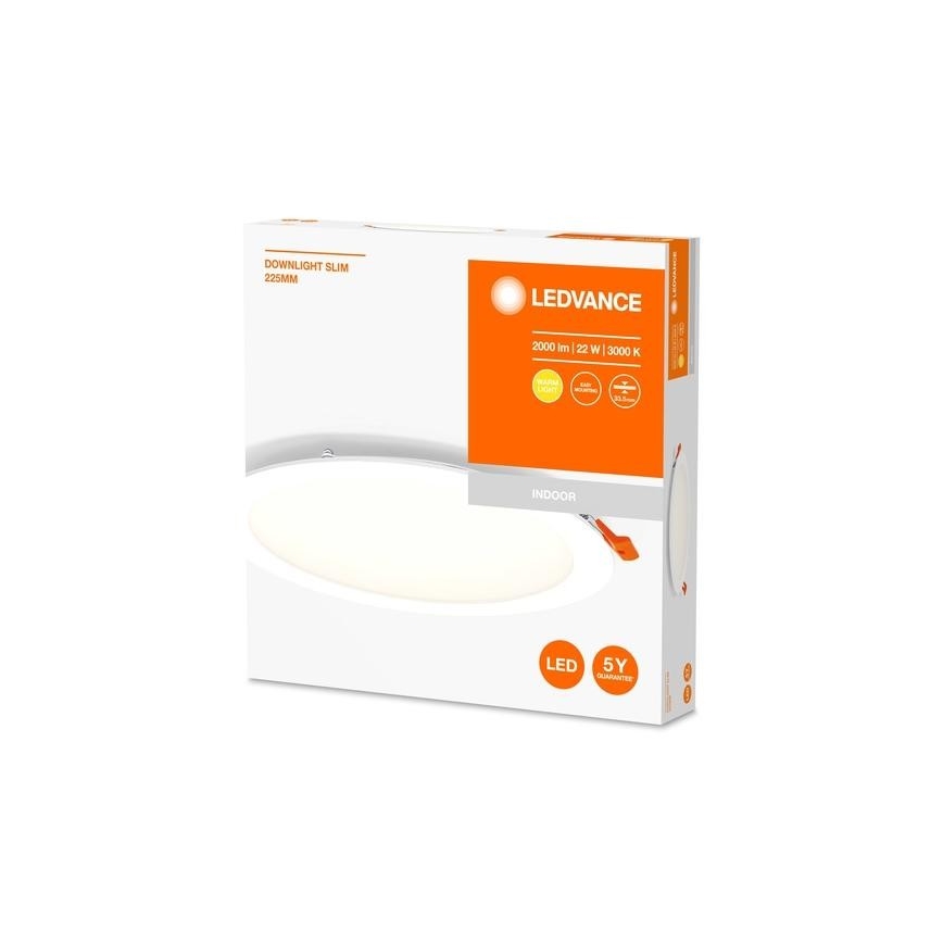 Ledvance - LED Ugradbena svjetiljka SLIM LED/22W/230V 3000K