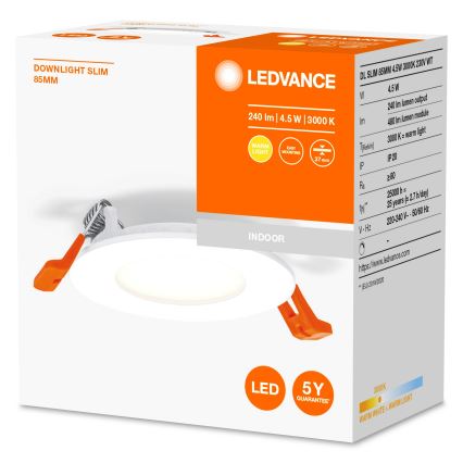 Ledvance - LED Ugradbena svjetiljka SLIM LED/4,5W/230V 3000K