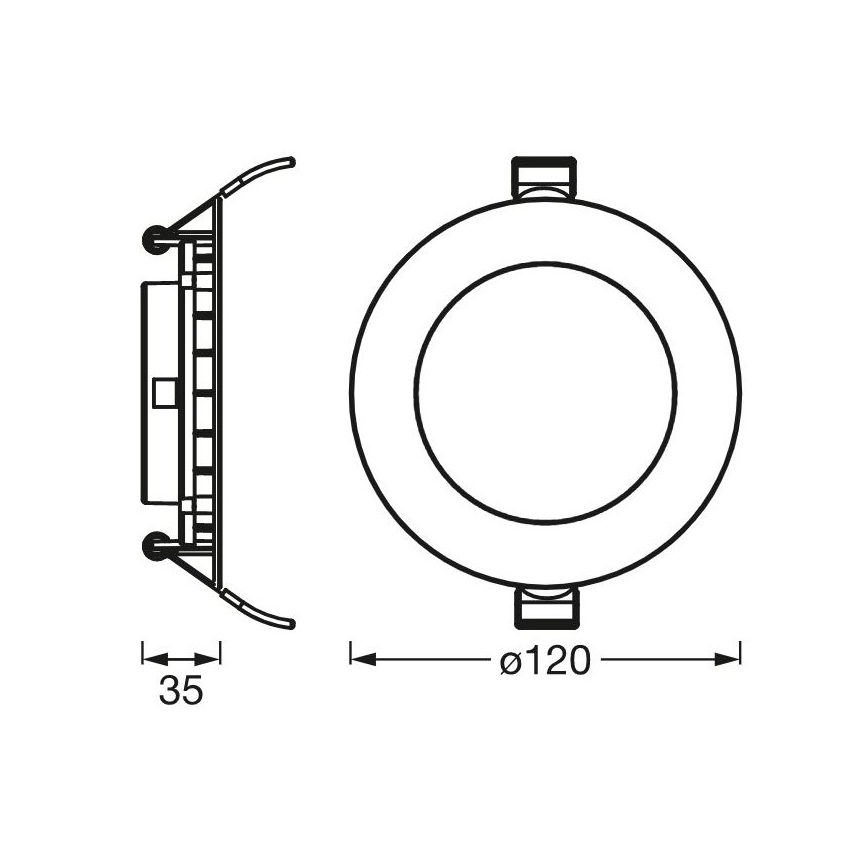 Ledvance - LED Ugradbena svjetiljka SLIM LED/8W/230V 3000K