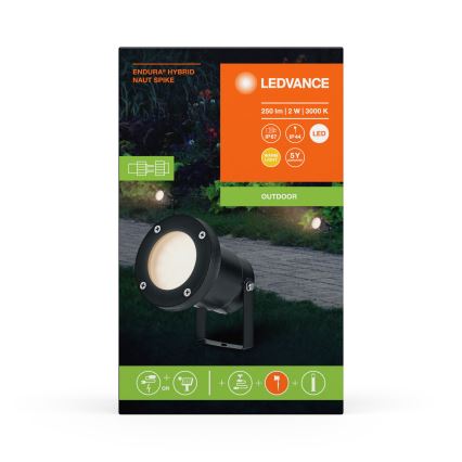 Ledvance - LED Vanjska lampa ENDURA HYBRID NAUT SPIKE LED/2W/12V IP44