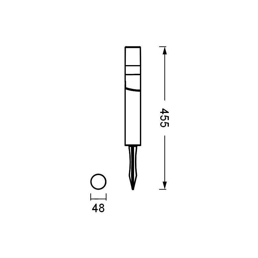 Ledvance - LED Vanjska lampa ENDURA HYBRID ROTA SPIKE LED/1W/12V IP44