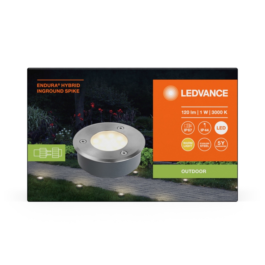 Ledvance - LED Vanjska lampa ENDURA HYBRID SPIKE LED/1W/12V IP44