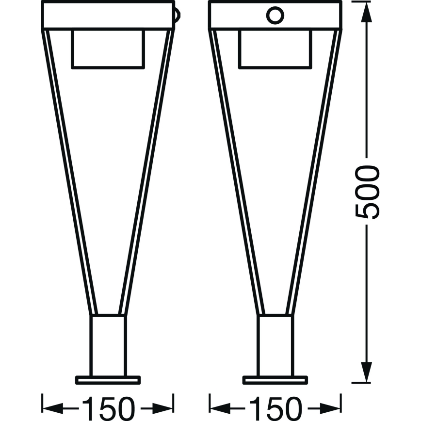 Ledvance - LED Vanjska solarna lampa sa senzorom BOUQUET LED/6W/3,7V 2200 mAh IP44