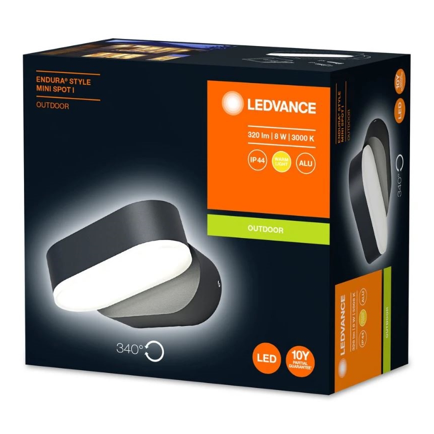Ledvance - LED Vanjska zidna svjetiljka ENDURA LED/8W/230V IP44