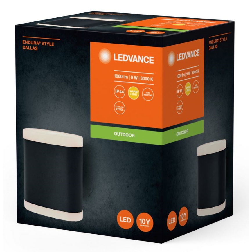 Ledvance - LED Vanjska zidna svjetiljka ENDURA STYLE DALLAS LED/9W/230V IP44