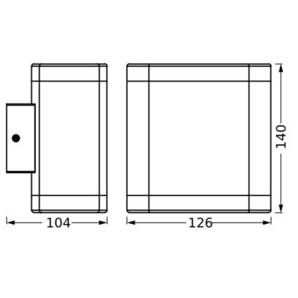 Ledvance - LED Vanjska zidna svjetiljka ENDURA STYLE DALLAS LED/9W/230V IP44
