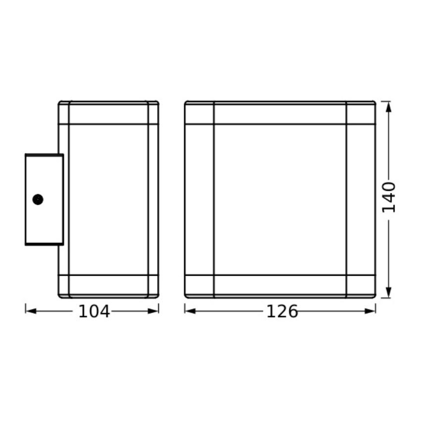 Ledvance - LED Vanjska zidna svjetiljka ENDURA STYLE DALLAS LED/9W/230V IP44