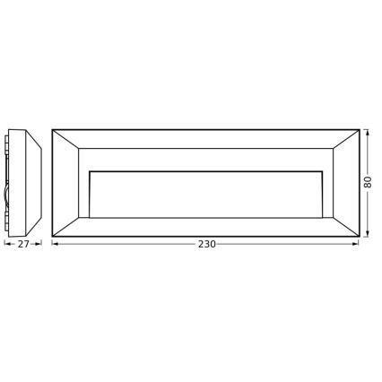 Ledvance - LED Vanjska zidna svjetiljka ENDURA STYLE IVAN LED/1,9W/230V IP65
