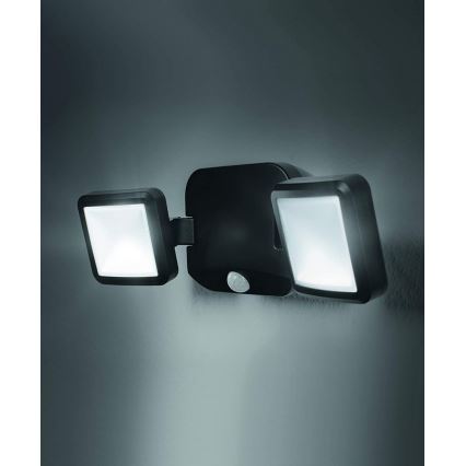 Ledvance - LED Vanjska zidna svjetiljka sa senzorom BATTERY 2xLED/10W/4xD IP54