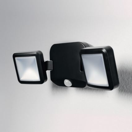 Ledvance - LED Vanjska zidna svjetiljka sa senzorom BATTERY 2xLED/10W/4xD IP54