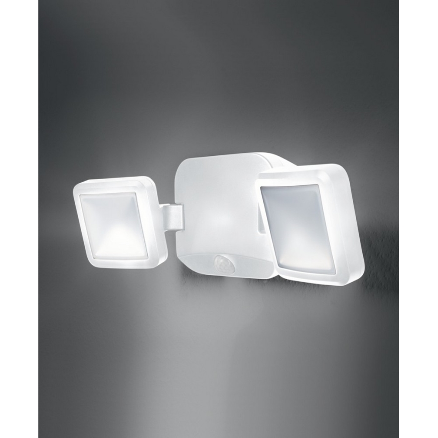 Ledvance - LED Vanjska zidna svjetiljka sa senzorom BATTERY 2xLED/10W/4xD IP54