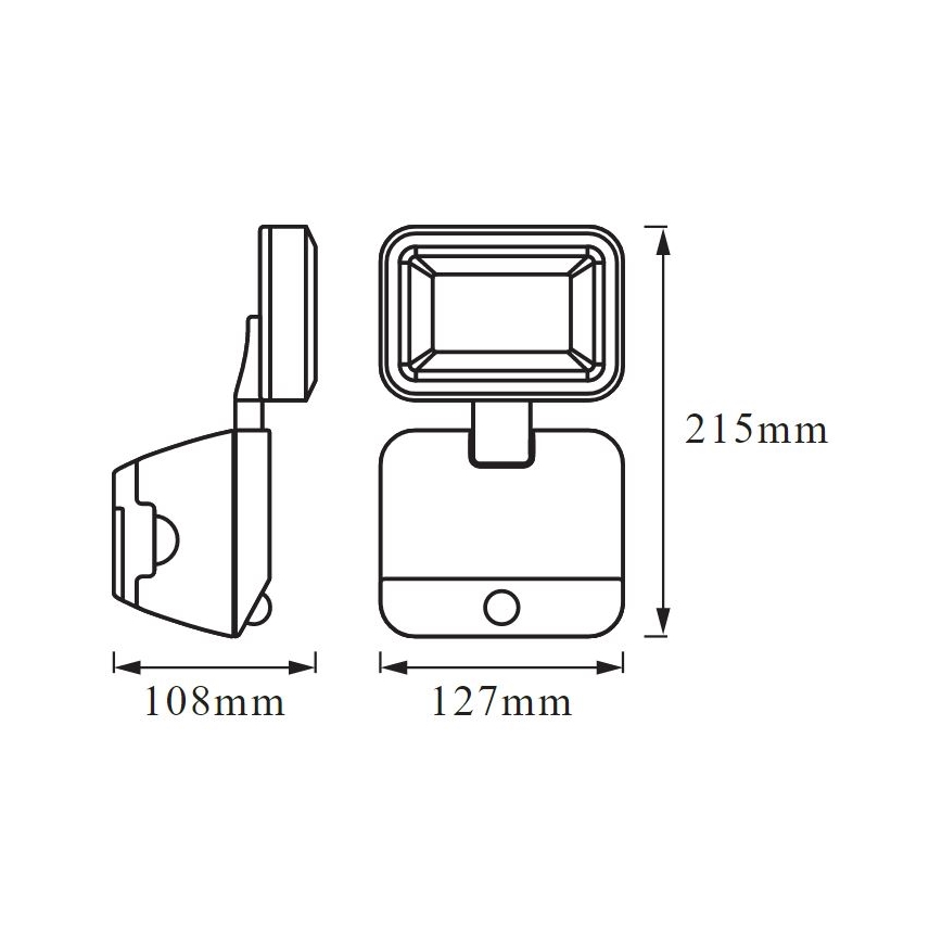 Ledvance - LED Vanjska zidna svjetiljka sa senzorom BATTERY LED/4W/4xD IP54
