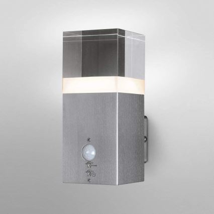 Ledvance - LED Vanjska zidna svjetiljka sa senzorom CRYSTAL 1xLED/5W/230V IP44