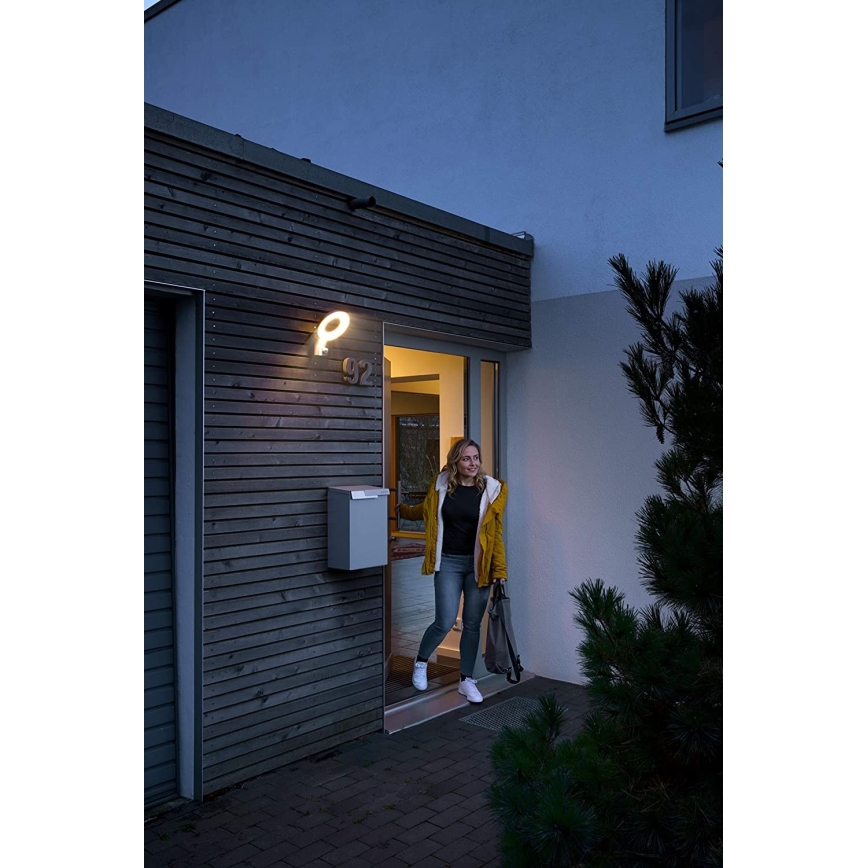 Ledvance - LED Vanjska zidna svjetiljka sa senzorom LOOP 1xLED/12W/230V IP44