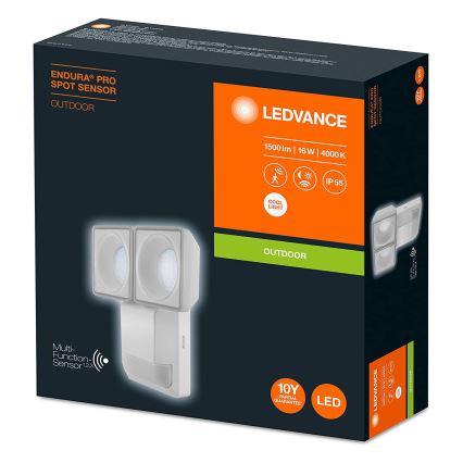 Ledvance - LED Vanjska zidna svjetiljka sa senzorom SPOT 2xLED/8W/230V IP55