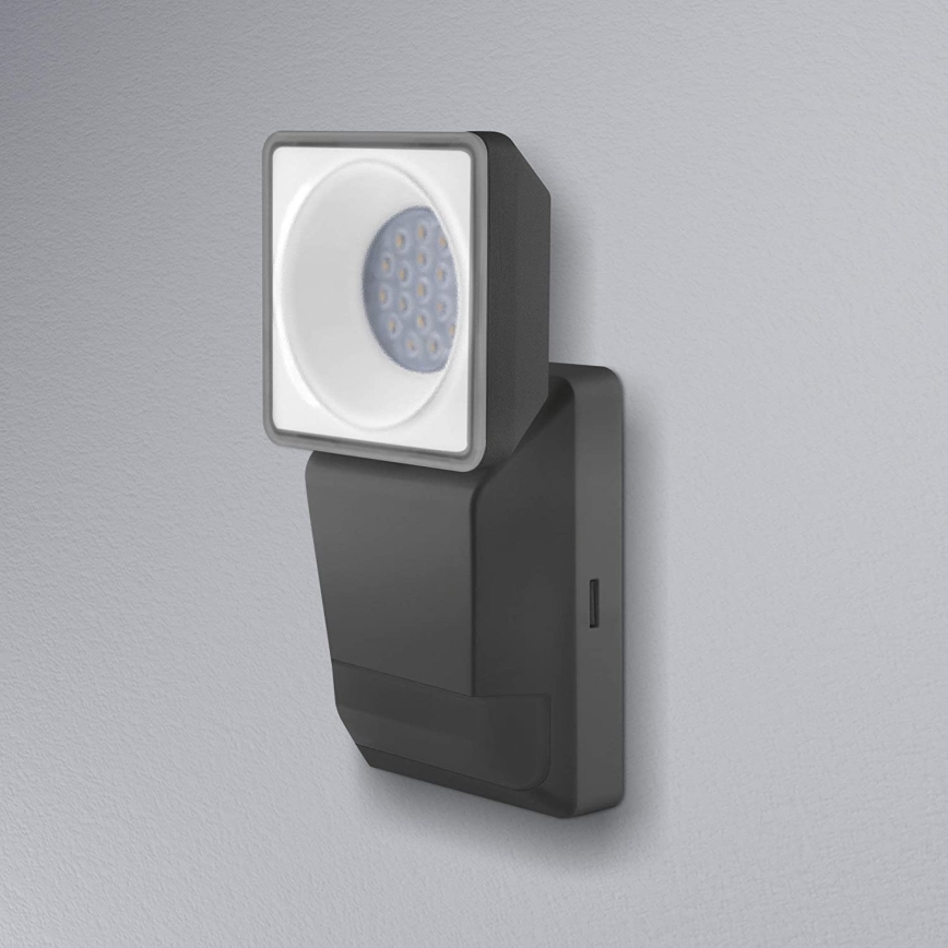 Ledvance -LED Vanjska zidna svjetiljka sa senzorom SPOT LED/8W/230V IP55 crna