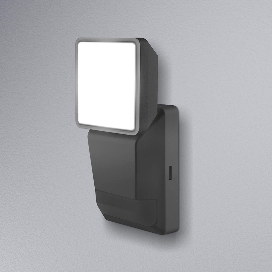 Ledvance -LED Vanjska zidna svjetiljka sa senzorom SPOT LED/8W/230V IP55 crna