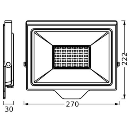 Ledvance - LED Vanjski zidni reflektor FLOODLIGHT ESSENTIAL LED/100W/230V IP65