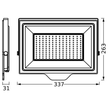 Ledvance - LED Vanjski zidni reflektor FLOODLIGHT ESSENTIAL LED/150W/230V IP65