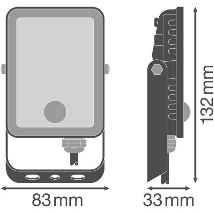 Ledvance - LED Vanjski reflektor sa senzorom FLOODLIGHT LED/10W/230V 4000K IP65