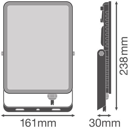 Ledvance - LED Vanjski zidni reflektor FLOODLIGHT LED/50W/230V 4000K IP65