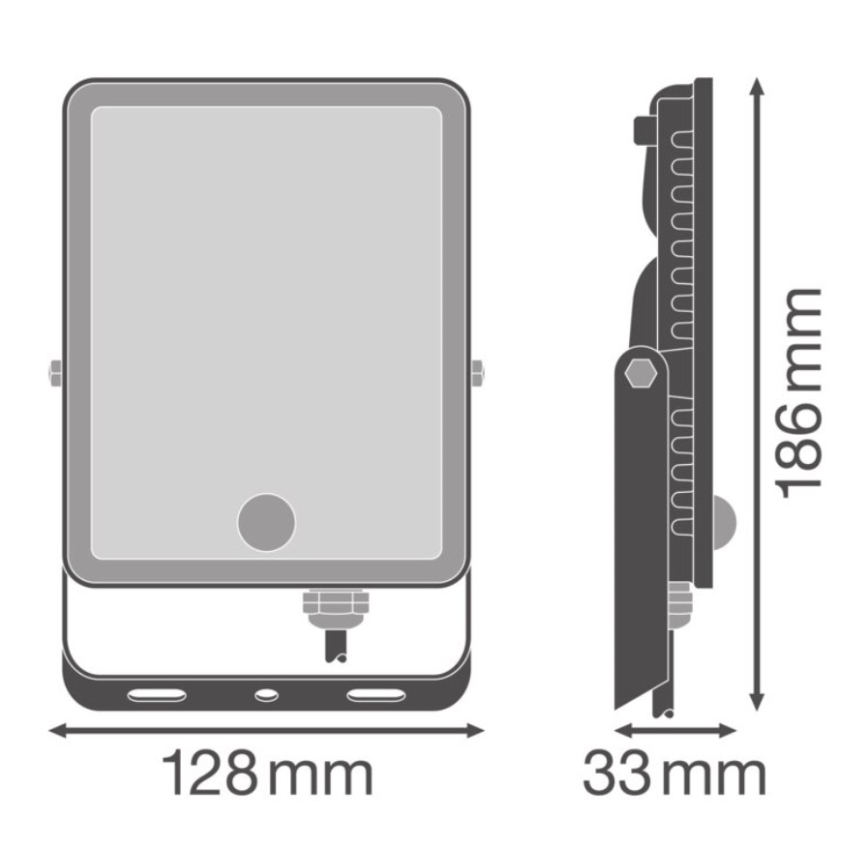 Ledvance - LED vanjski zidni reflektor s senzorom pokreta i sumraka FLOODLIGHT LED/30W/230V IP65