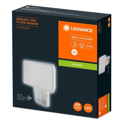 Ledvance - LED Vanjski zidni reflektor sa senzorom FLOOD LED/27W/230V IP55