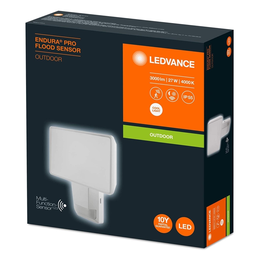 Ledvance - LED Vanjski zidni reflektor sa senzorom FLOOD LED/27W/230V IP55
