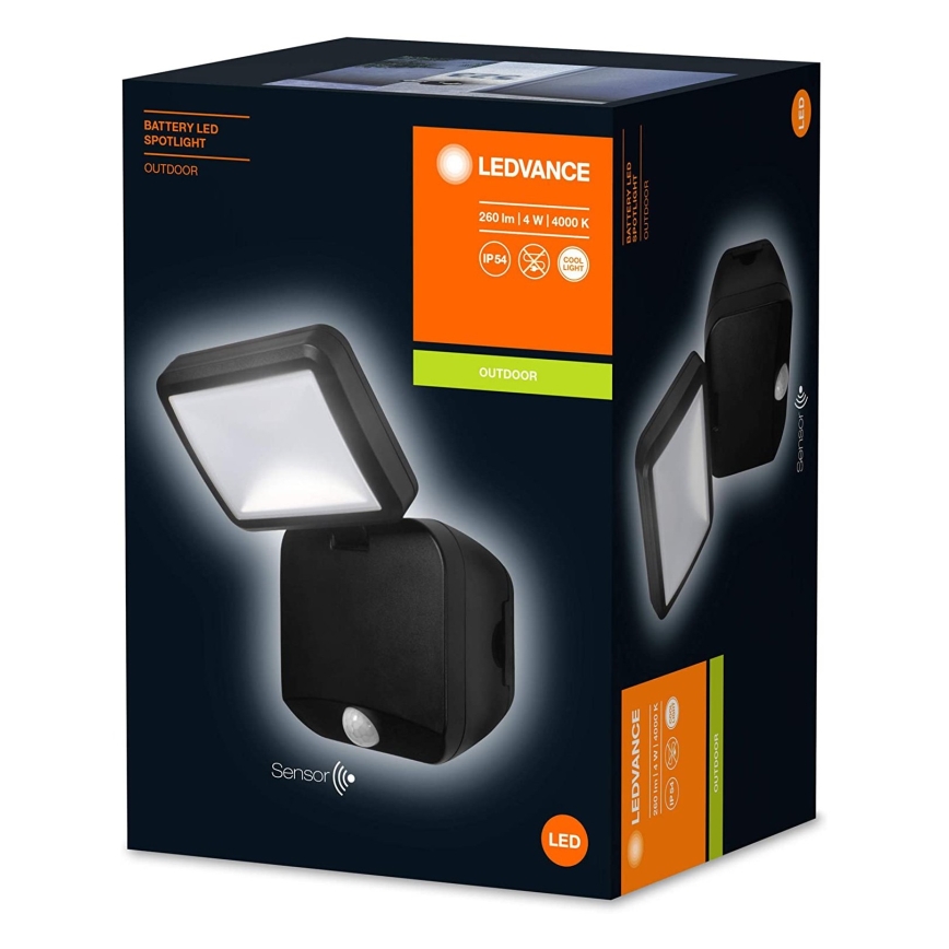 Ledvance - LED Vanjski zidni reflektor sa senzorom SPOTLIGHT LED/4W/4xD IP54