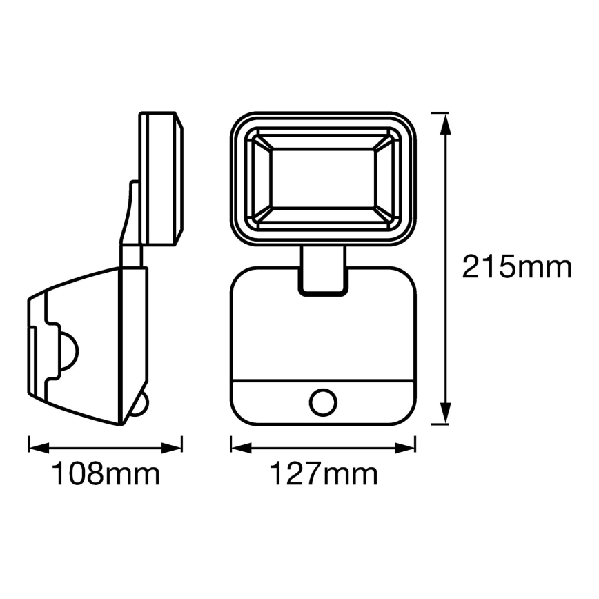 Ledvance - LED Vanjski zidni reflektor sa senzorom SPOTLIGHT LED/4W/4xD IP54