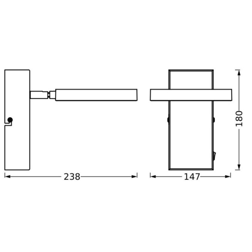 Ledvance - LED Zidna reflektorska svjetiljka DECOR SATURN LED/11W/230V 3000/4200/6500K