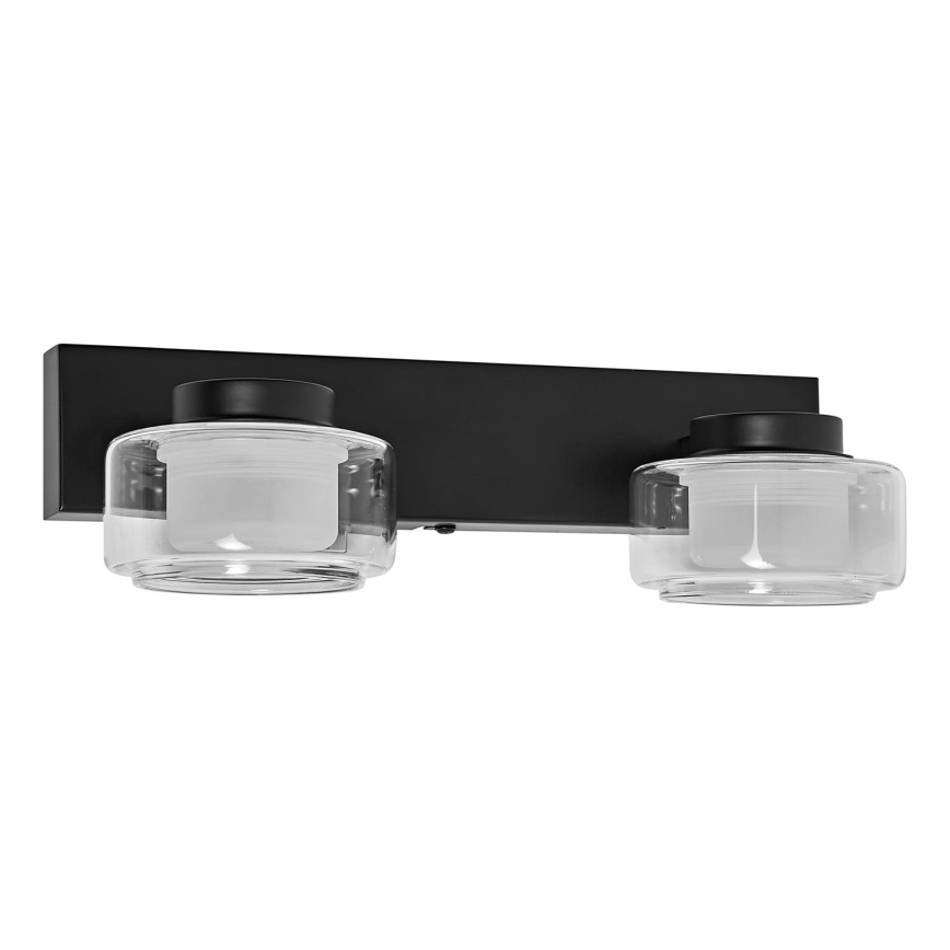 Ledvance - LED Zidna svjetiljka za kupaonicu ORBIS FLAME 2xLED/5,5W/230V 3000/4000K IP44 crna