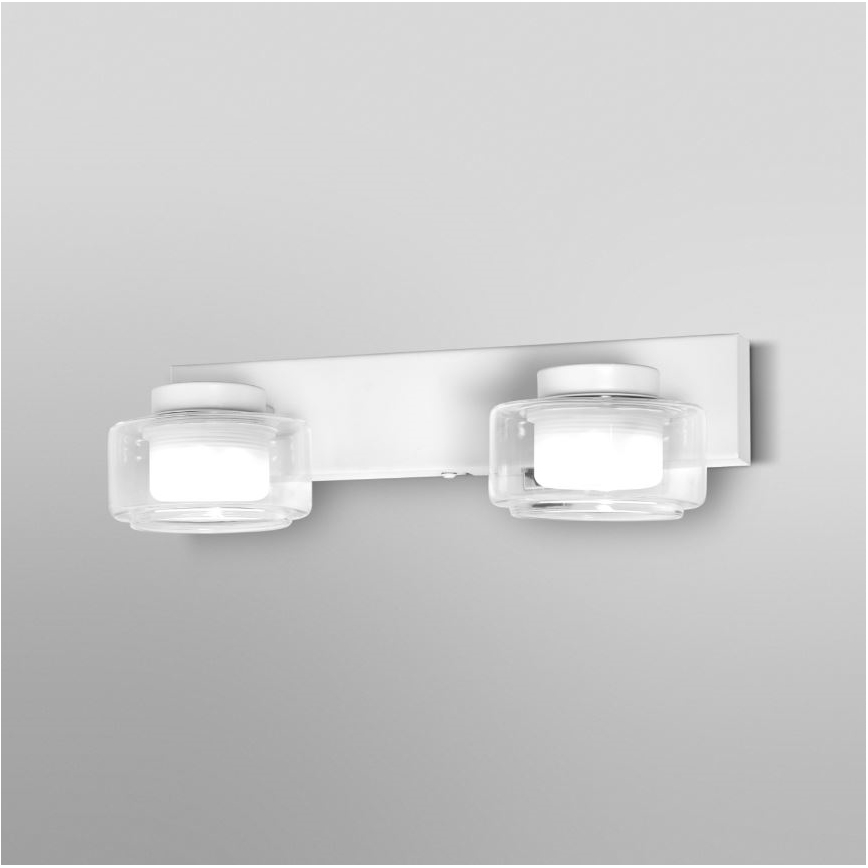 Ledvance - LED Zidna svjetiljka za kupaonicu ORBIS FLAME 2xLED/5,5W/230V 3000/4000K IP44 bijela