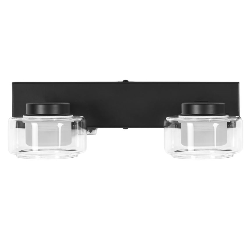 Ledvance - LED Zidna svjetiljka za kupaonicu ORBIS FLAME 2xLED/5,5W/230V 3000/4000K IP44 crna