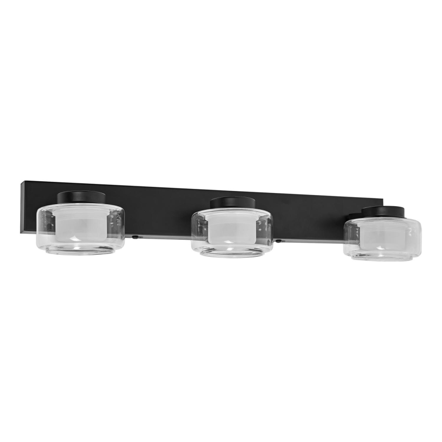 Ledvance - LED Zidna svjetiljka za kupaonicu ORBIS FLAME 3xLED/5,5W/230V 3000/4000K IP44 crna