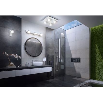 Ledvance - LED Zidna svjetiljka za kupaonicu ORBIS FLAME 3xLED/5,5W/230V 3000/4000K IP44 bijela
